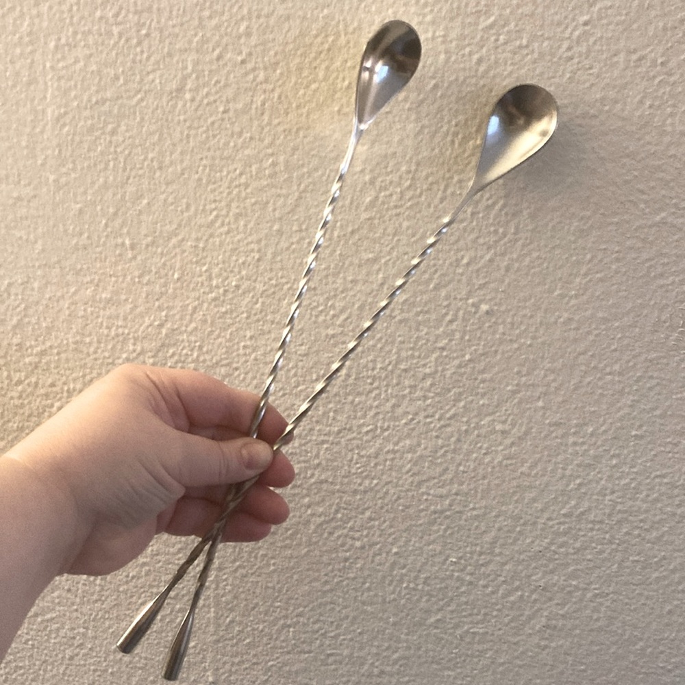 Briout stainless steel set of beverage spoons